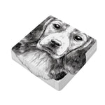 Black And White Drawing Beagle Print Outdoor Seat Cushion Cover