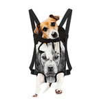 Black And White Drawing Beagle Print Pet Carrier Backpack