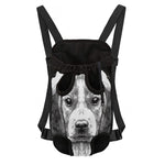 Black And White Drawing Beagle Print Pet Carrier Backpack