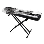 Black And White Drawing Beagle Print Piano Keyboard Cover