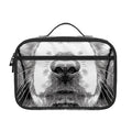 Black And White Drawing Beagle Print Portable Lunch Bag