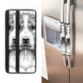 Black And White Drawing Beagle Print Refrigerator Handle Covers