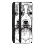 Black And White Drawing Beagle Print Refrigerator Handle Covers