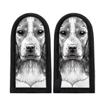 Black And White Drawing Beagle Print Skillet Handle Cover