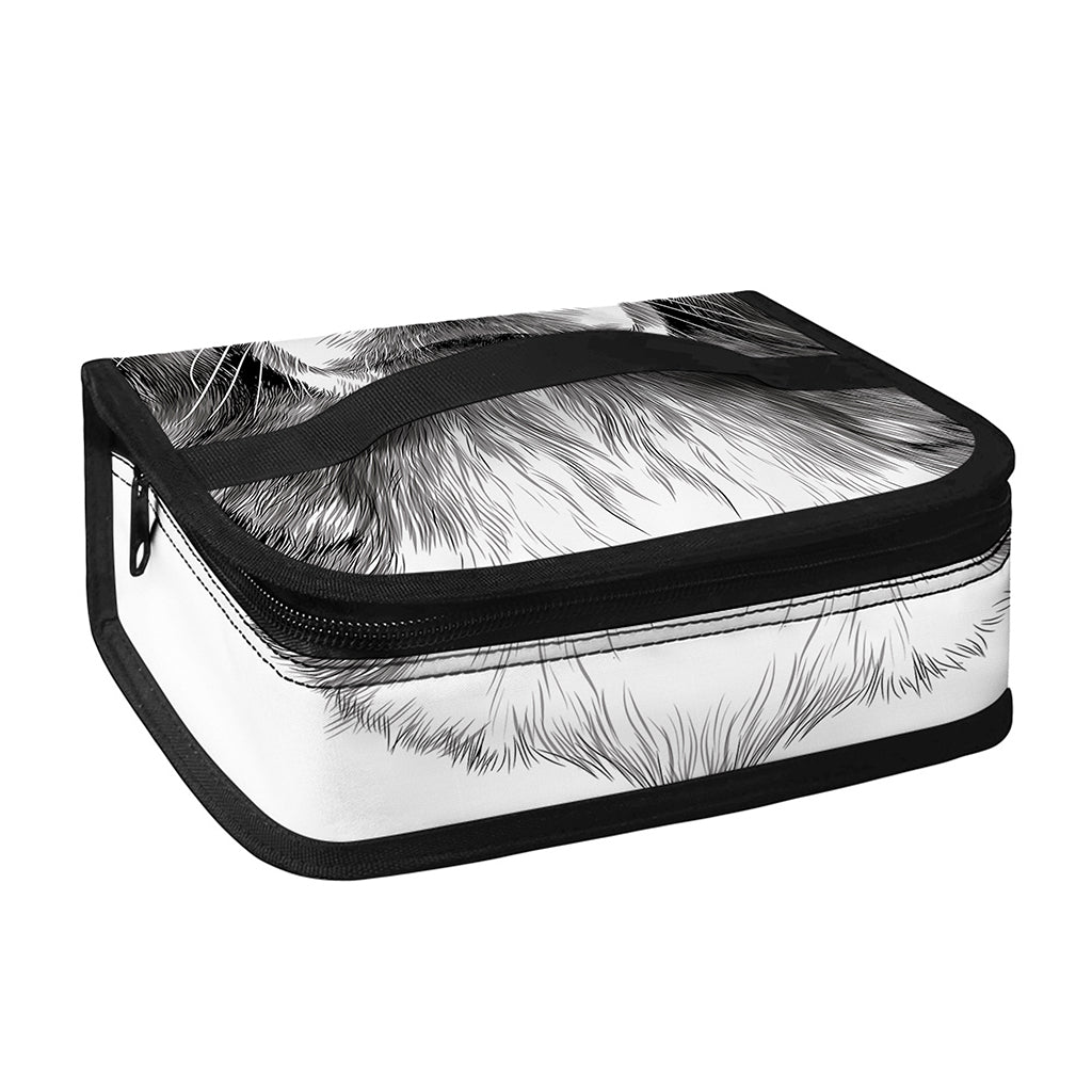 Black And White Drawing Beagle Print Small Lunch Bag