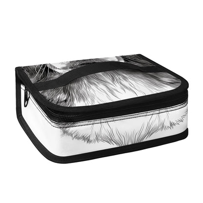 Black And White Drawing Beagle Print Small Lunch Bag