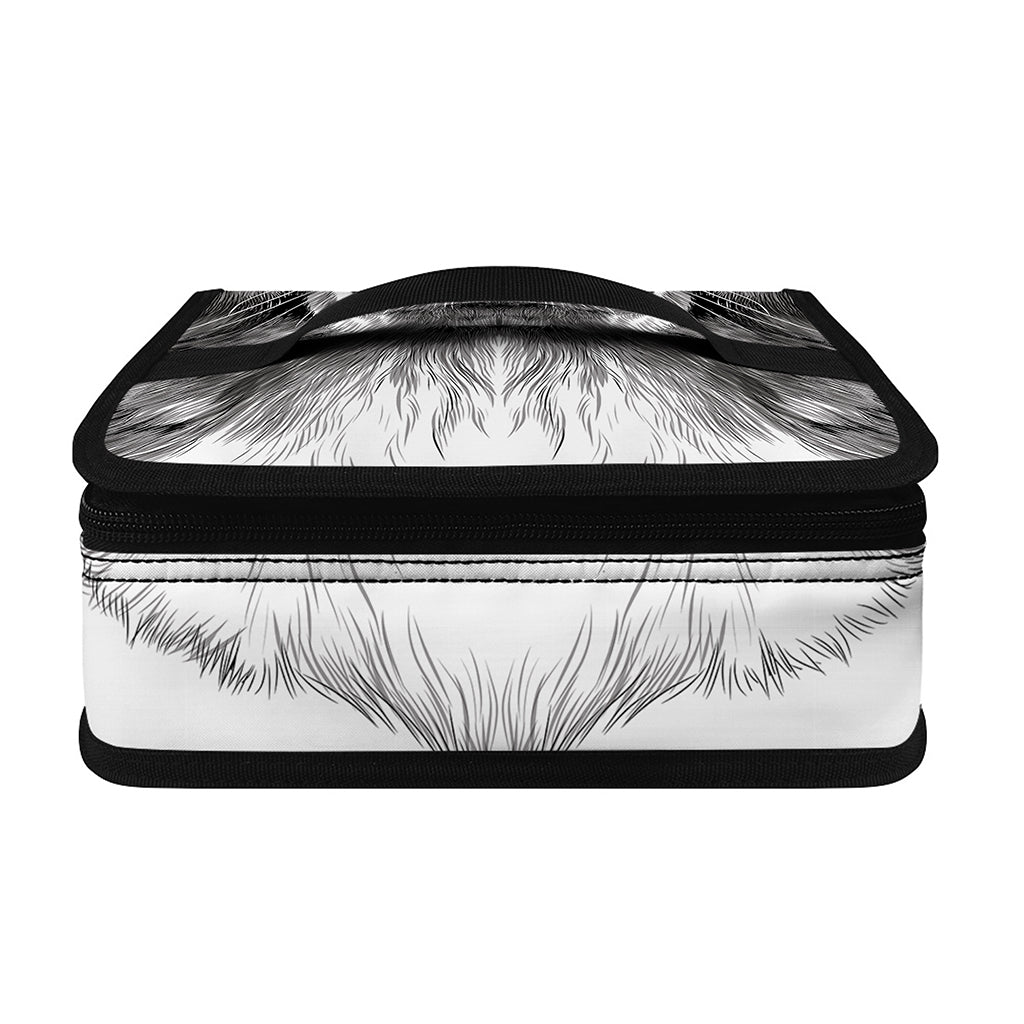 Black And White Drawing Beagle Print Small Lunch Bag