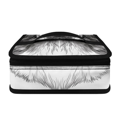 Black And White Drawing Beagle Print Small Lunch Bag