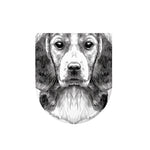 Black And White Drawing Beagle Print Toilet Lid Cover