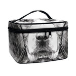 Black And White Drawing Beagle Print Travel Makeup Bag