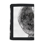 Black And White Drawing Beagle Print Trifold Wallet
