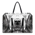 Black And White Drawing Beagle Print Utility Tote Bag