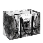 Black And White Drawing Beagle Print Utility Tote Bag