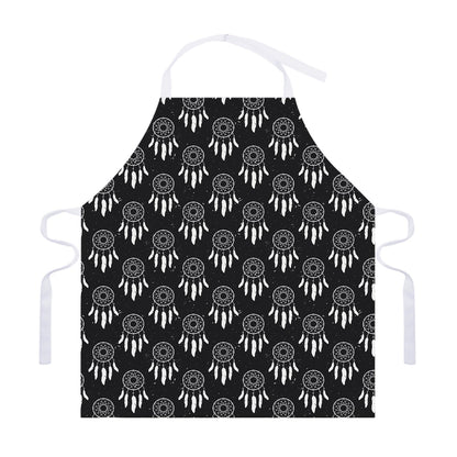 Black And White Dream Catcher Print Adjustable Apron