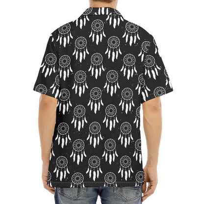 Black And White Dream Catcher Print Aloha Shirt