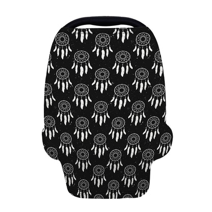 Black And White Dream Catcher Print Baby Seat Cover