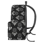 Black And White Dream Catcher Print Backpack