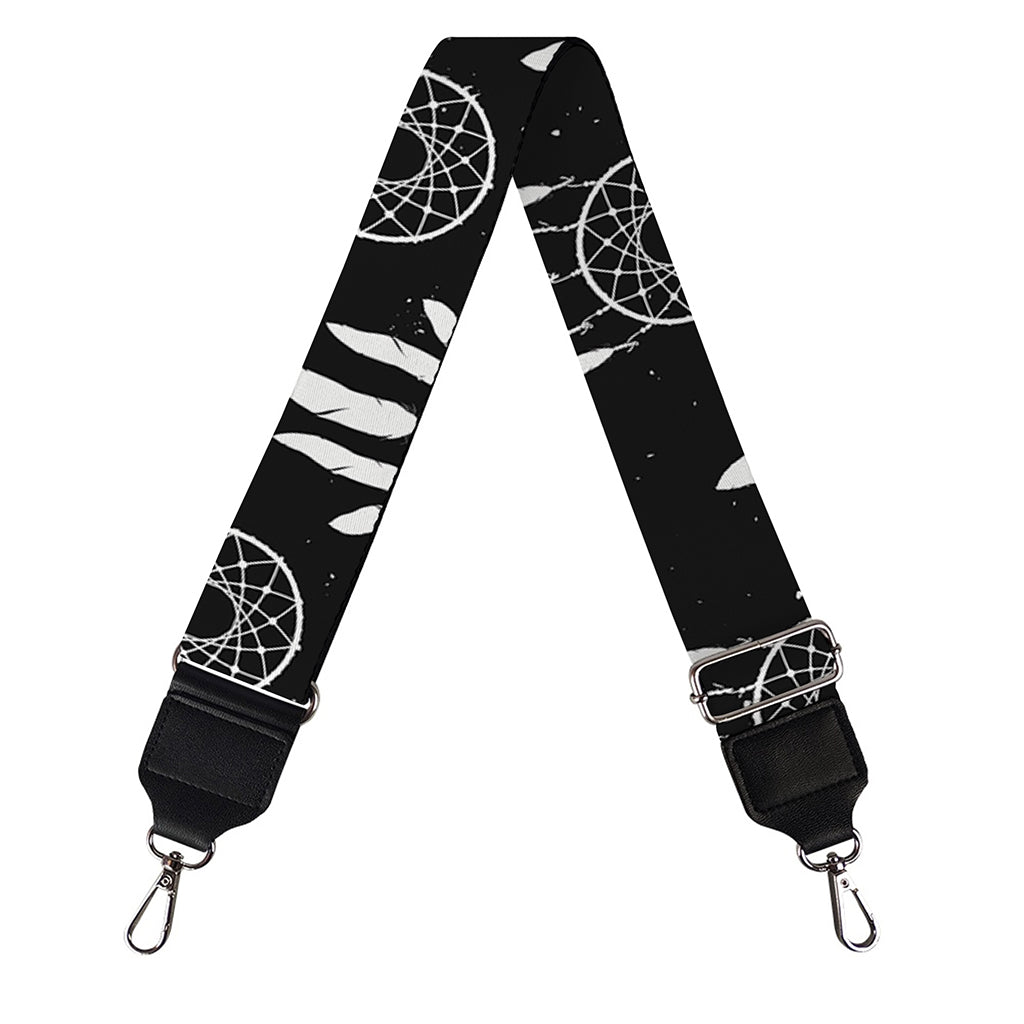 Black And White Dream Catcher Print Bag Strap