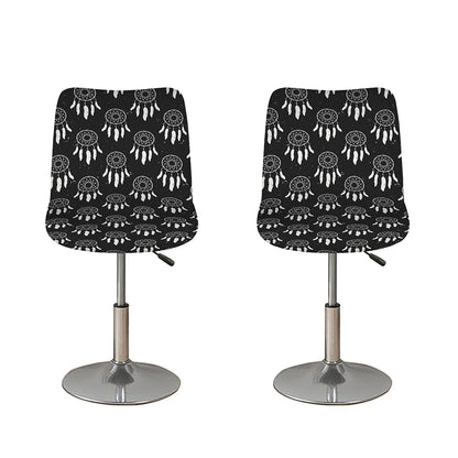 Black And White Dream Catcher Print Bar Stool Covers