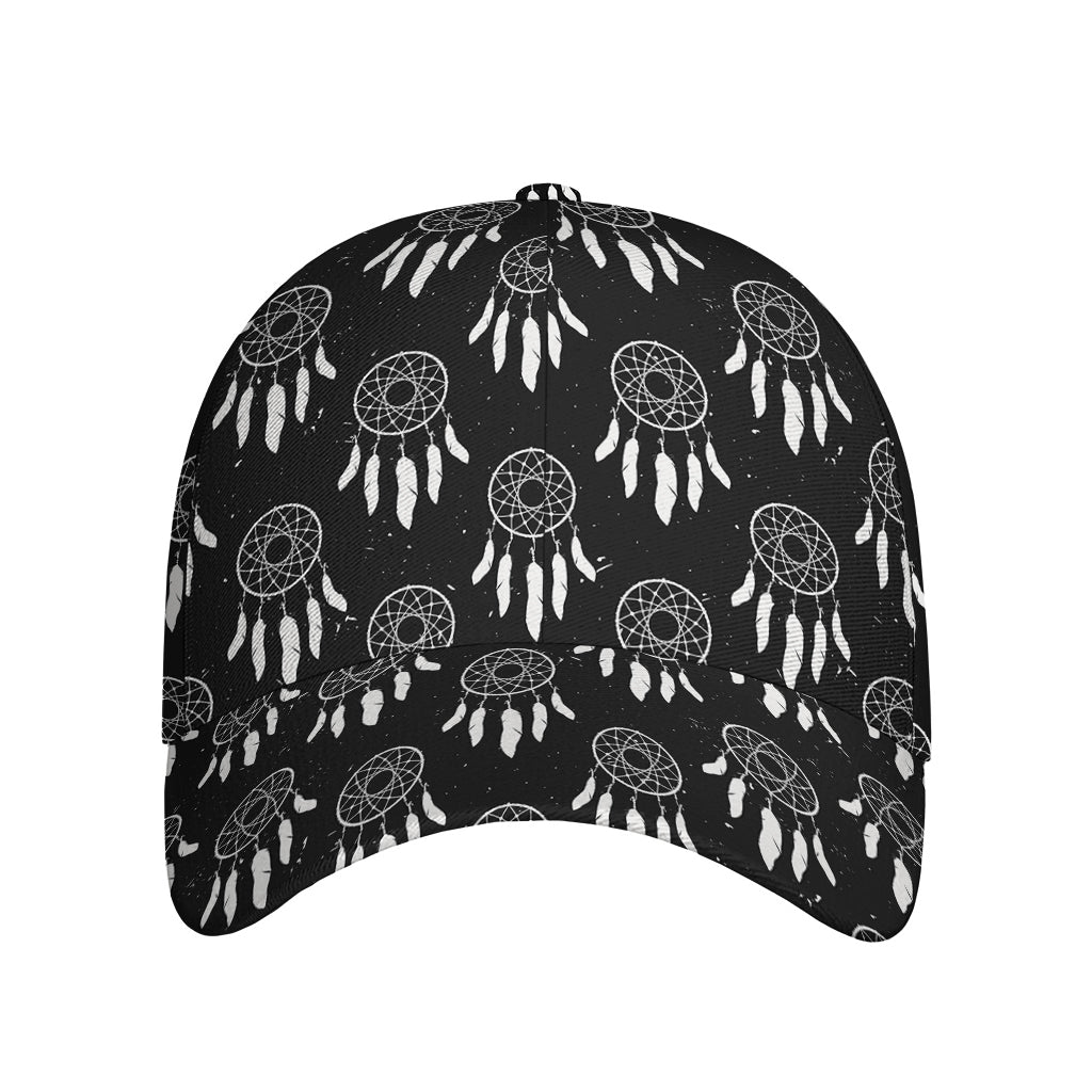 Black And White Dream Catcher Print Baseball Cap