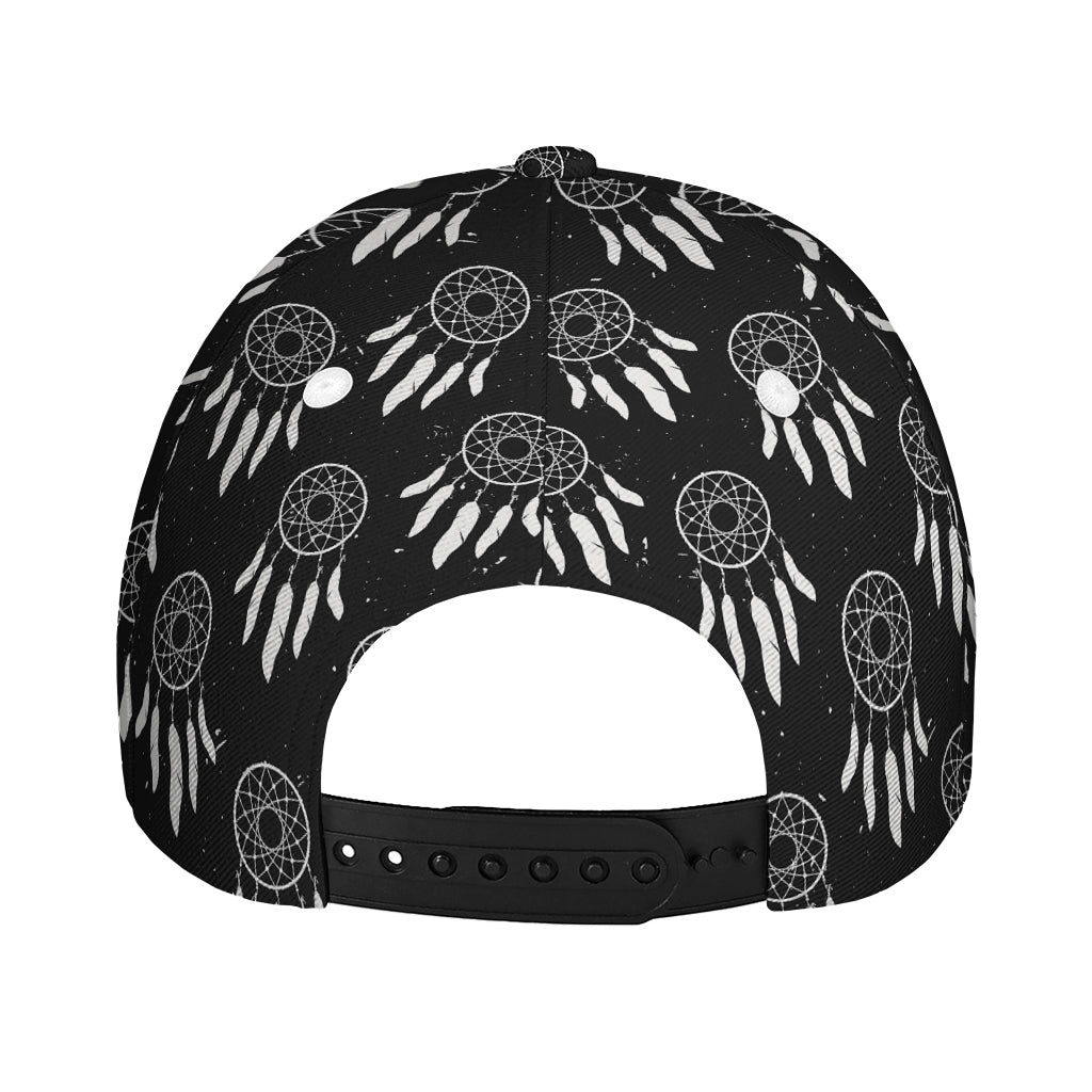 Black And White Dream Catcher Print Baseball Cap