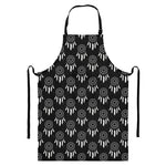 Black And White Dream Catcher Print Bib Apron With Pocket