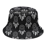 Black And White Dream Catcher Print Bucket Hat