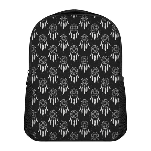 Black And White Dream Catcher Print Casual Backpack