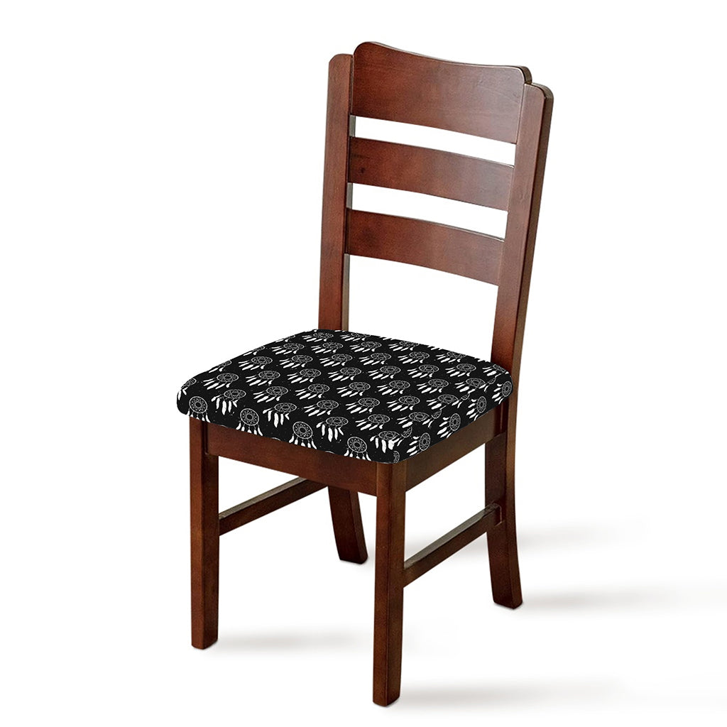 Black And White Dream Catcher Print Chair Cushion Cover