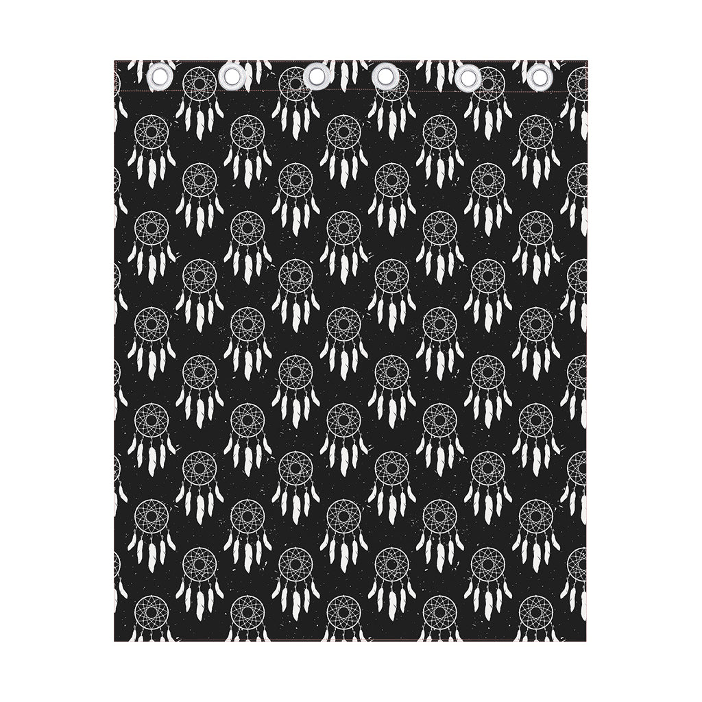 Black And White Dream Catcher Print Curtain