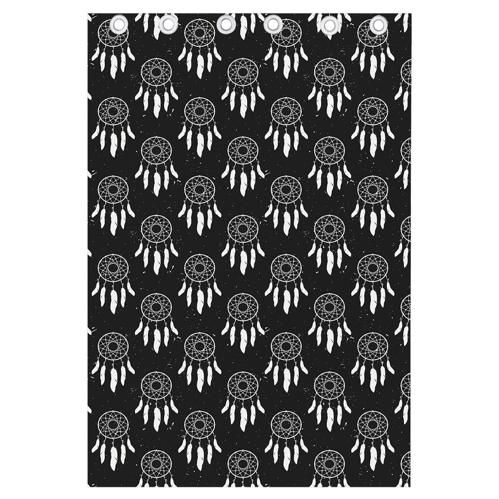 Black And White Dream Catcher Print Curtain