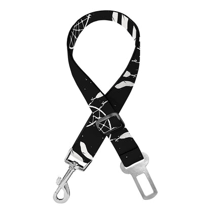 Black And White Dream Catcher Print Dog Seat Belt