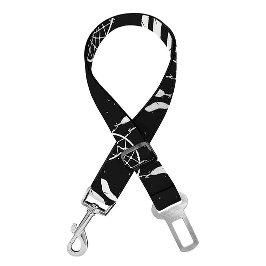 Black And White Dream Catcher Print Dog Seat Belt