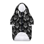 Black And White Dream Catcher Print Dog Zip Up Hoodie
