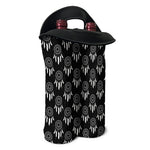 Black And White Dream Catcher Print Double Neoprene Wine Tote