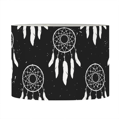 Black And White Dream Catcher Print Drum Lamp Shade