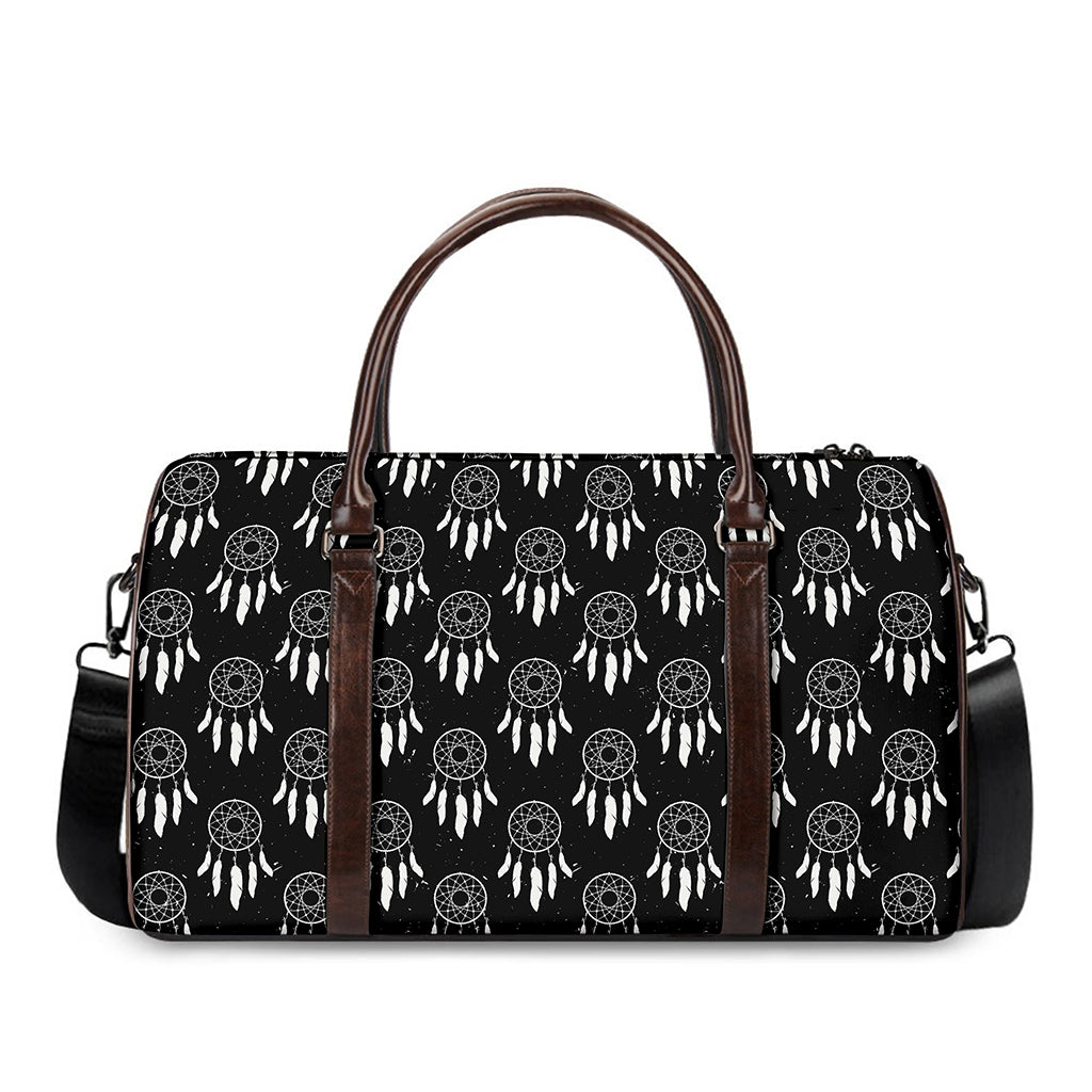 Black And White Dream Catcher Print Duffle Bag