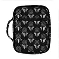 Black And White Dream Catcher Print Front Pocket Bible Bag
