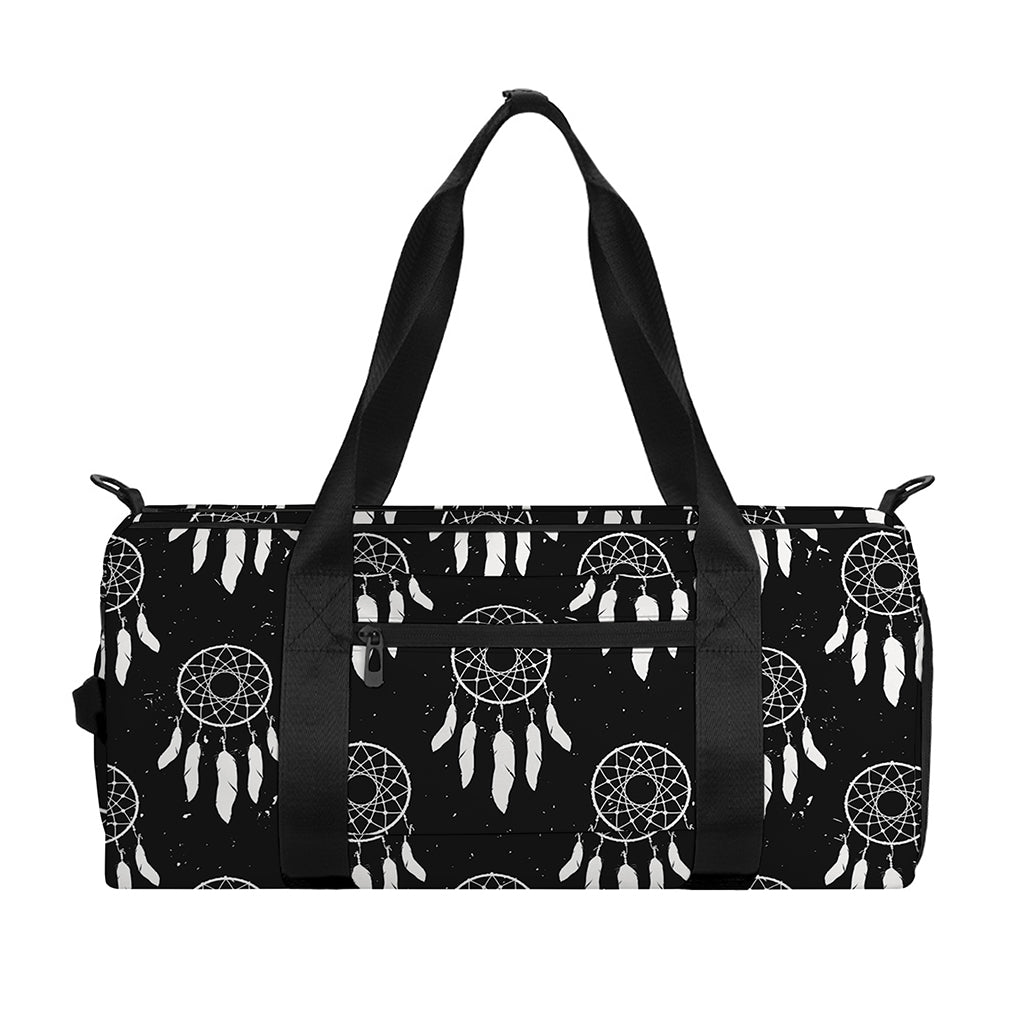 Black And White Dream Catcher Print Gym Bag