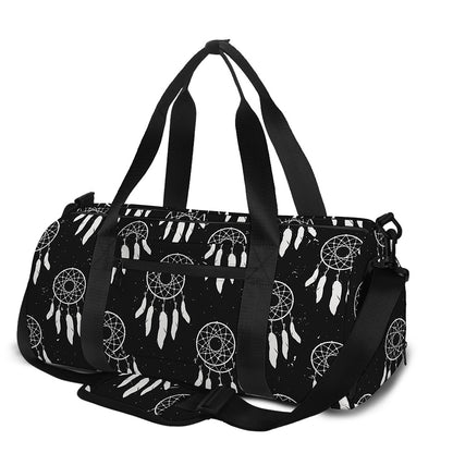 Black And White Dream Catcher Print Gym Bag