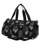 Black And White Dream Catcher Print Gym Bag