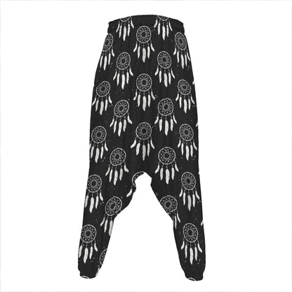 Black And White Dream Catcher Print Hammer Pants