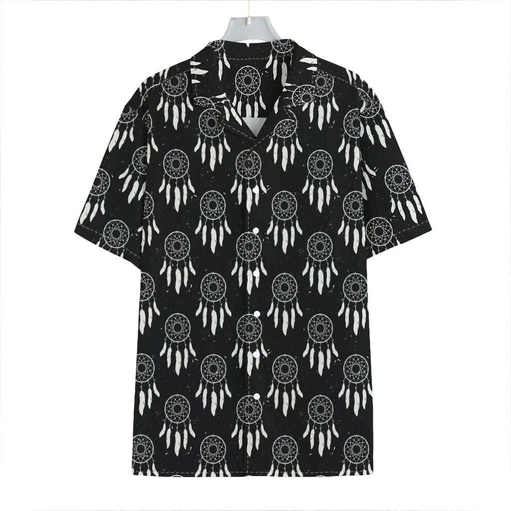 Black And White Dream Catcher Print Hawaiian Shirt