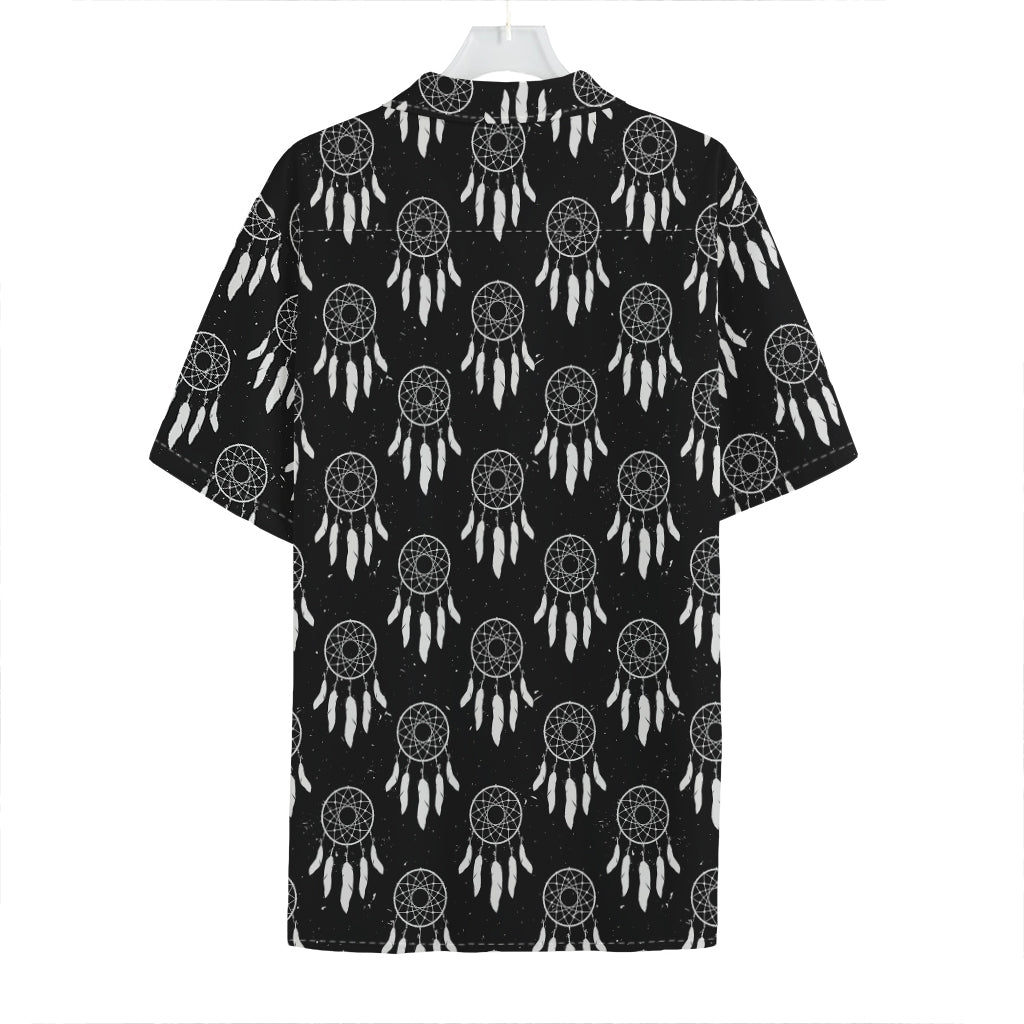 Black And White Dream Catcher Print Hawaiian Shirt