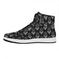 Black And White Dream Catcher Print High Top Leather Sneakers