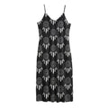 Black And White Dream Catcher Print Jersey Midi Cami Dress