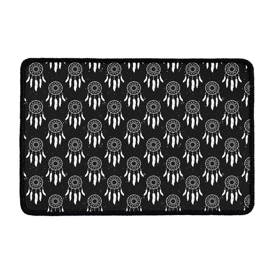 Black And White Dream Catcher Print Kitchen Mat