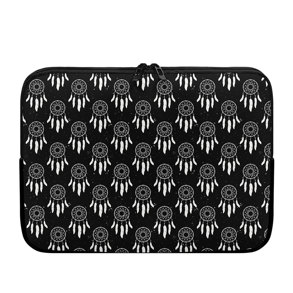Black And White Dream Catcher Print Laptop Sleeve