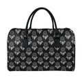 Black And White Dream Catcher Print Leather Duffel Bag