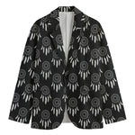 Black And White Dream Catcher Print Men's Blazer